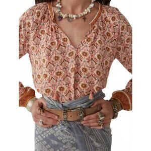 NEW MAISON HOTEL greta blouse in coral